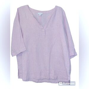 J Jill Love Linen lilac top